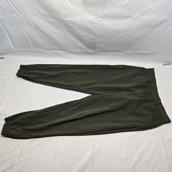 Uniqlo Pants Mens M (30x27) Dark Green Jogger Stretch Tapered Pockets‎ - Picture 1 of 6